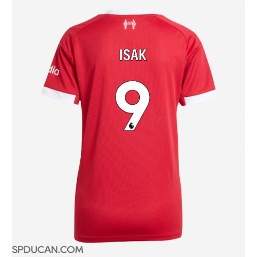 Zenski Nogometni Dres Liverpool Alexander Isak #9 Domaci 2025-26 Kratak Rukav